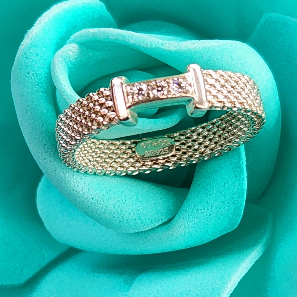 Tiffany & Co. Silver Mesh Ring